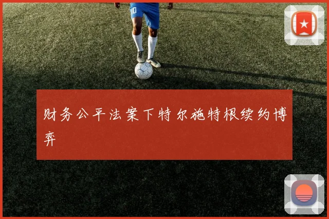 财务公平法案下特尔施特根续约博弈